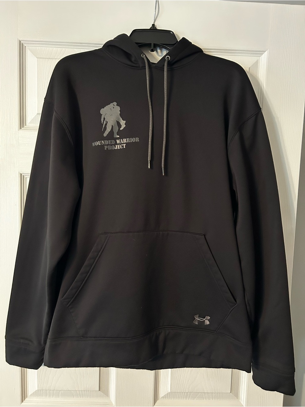 Under Armour Black Wounded Warrior Project Hoodie with Reflective Logo
